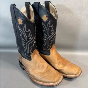 Old West Cowboy Boots Western Boots Two Tone Men’s US Size 6.5D Rodeo